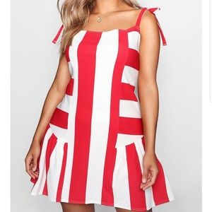 SOLD Stripe drill shift dress NWOT